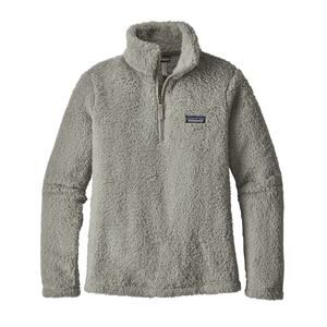 Patagonia Los Gatos 1/4 Zip Fleece Womens Sherpa Pullover Gorpcore Gray Size L